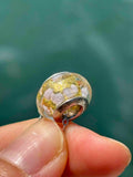 Charm in vetro di Murano e Argento 925 - color oro e rosa
