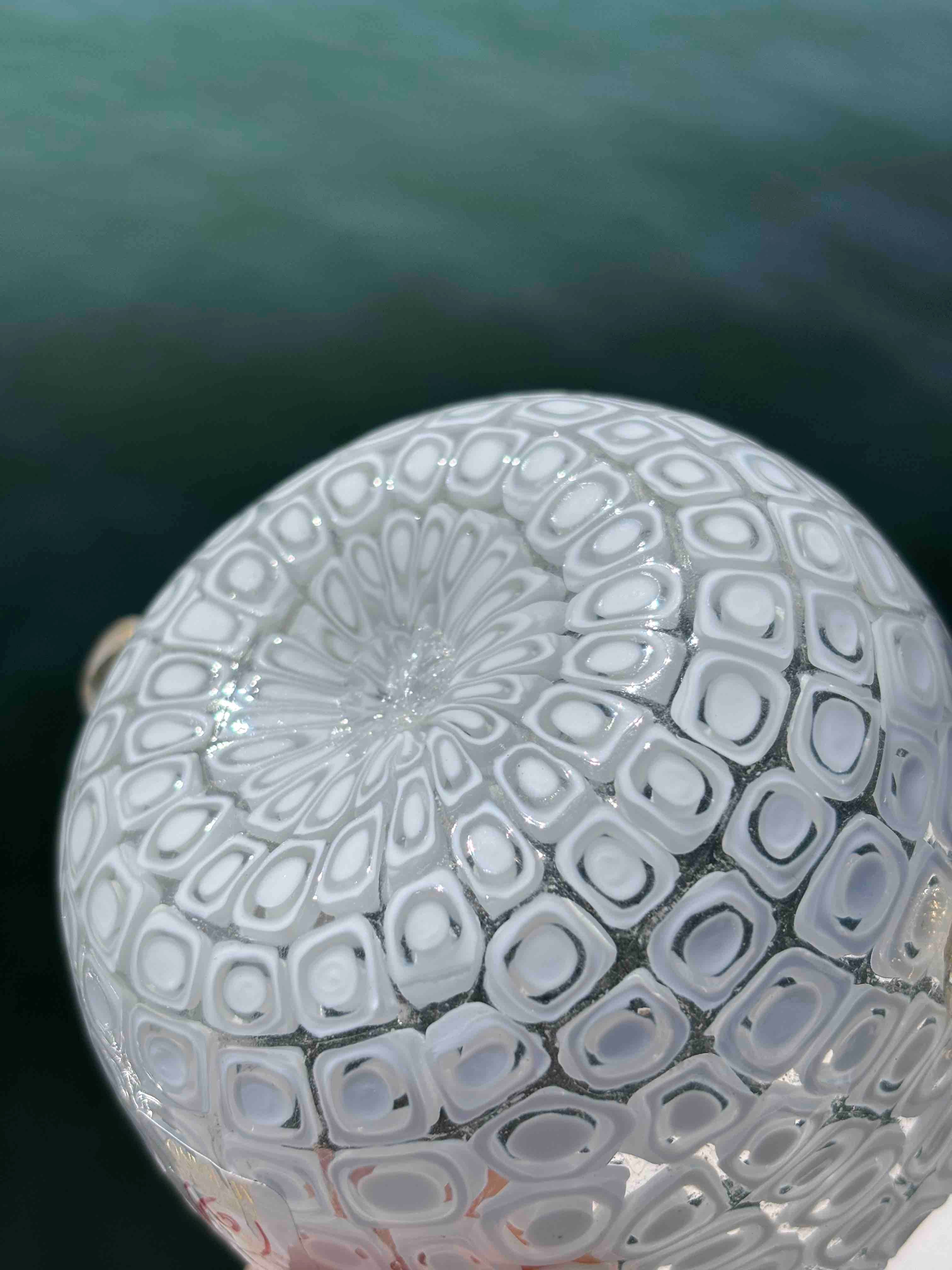 Ciotola in autentico vetro di Murano bianco