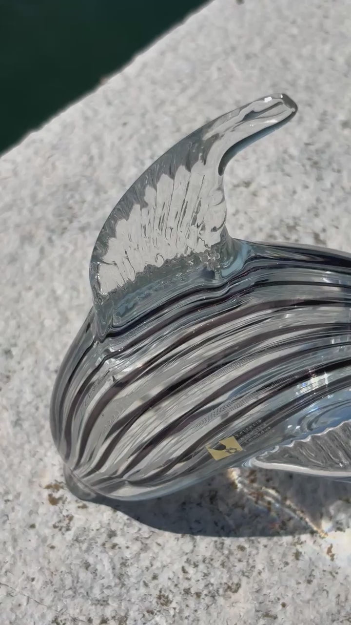 Delfino in autentico vetro di Murano